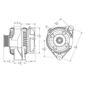 240 amp high output alternator for Toyota Supra 2JZ 1JZ | 13546240 | by: Mechman @ the lowest price of $429.00