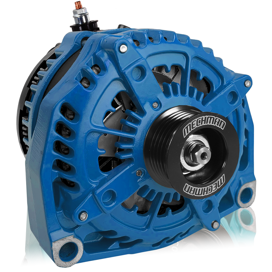 Mechman 400 Amp RVC Bypass High Output Alternator 2014+ Chevrolet GMC Cadillac - Blue