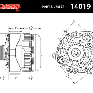 High output 400 Amp Alternator for 14-18 GM Silverado Sierra Suburban Tahoe Escalade | 14019400 | by: Mechman @ the lowest price of $549.00