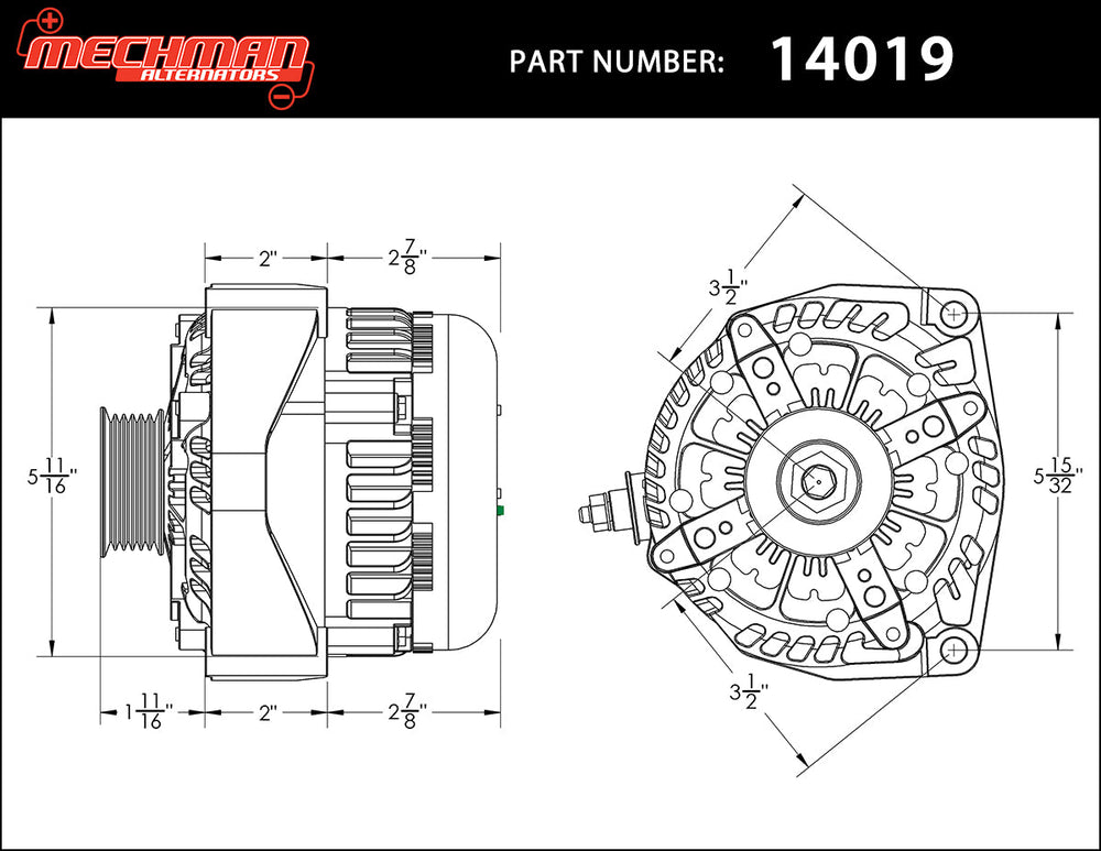 High output 400 Amp Alternator for 14-18 GM Silverado Sierra Suburban Tahoe Escalade | 14019400 | by: Mechman @ the lowest price of $549.00