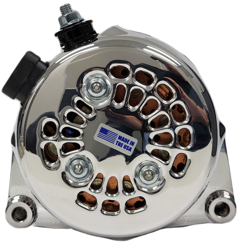 Chrome high output 170 amp billet alternator GM LS engine swap | B8206170C | by: Mechman @ the lowest price of $519.00