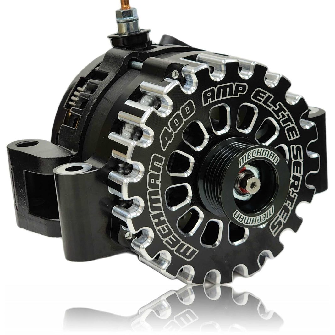 400 amp Billet Elite series T mount alternator for Ford | B7750400B | by: Mechman @ the lowest price of $699.00