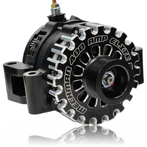 400 amp Billet Elite series alternator to replace Ford T mount 6G | B7796400B | by: Mechman @ the lowest price of $699.00