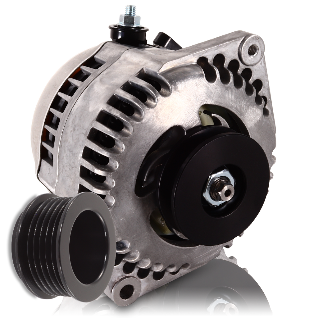 170 amp Racing alternator for 63-85 GM - Natural Finish (includes 2 pulleys) | 7127170 | by: Mechman @ the lowest price of $349.00
