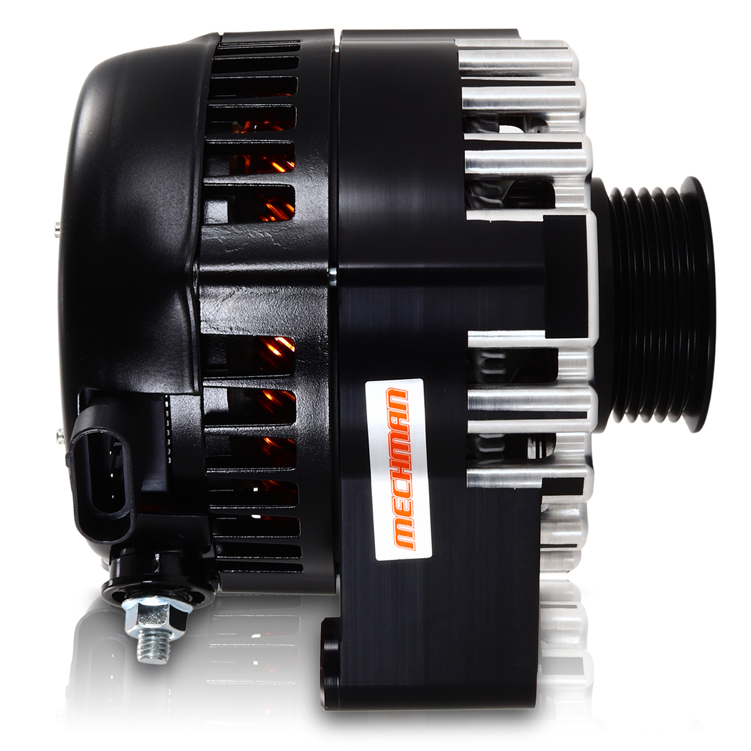 S Series Billet 240 AMP Racing Alternator For C6 Corvette - Black Anodized | B13969240B | by: Mechman @ the lowest price of $574.00