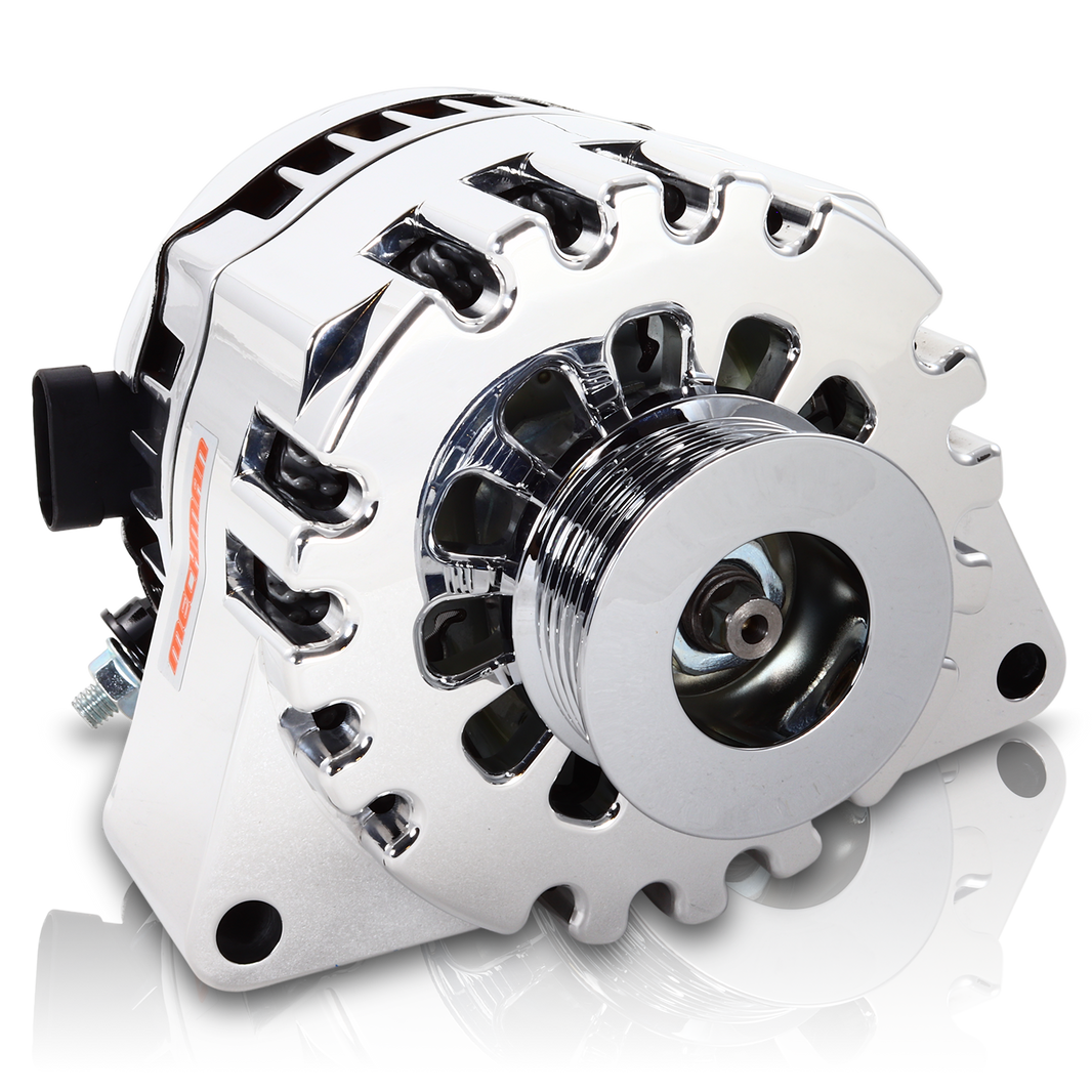 S Series Billet 170 AMP Racing Alternator For C6 Corvette - Chrome Finish | B13969170C | by: Mechman @ the lowest price of $574.00
