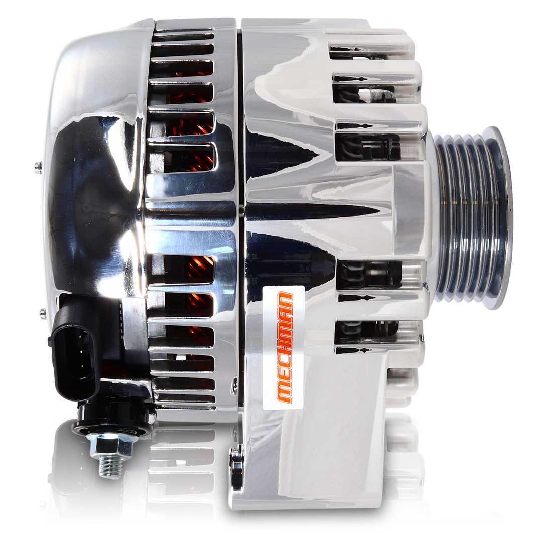 S Series Billet 170 AMP Racing Alternator For C6 Corvette - Chrome Finish | B13969170C | by: Mechman @ the lowest price of $574.00
