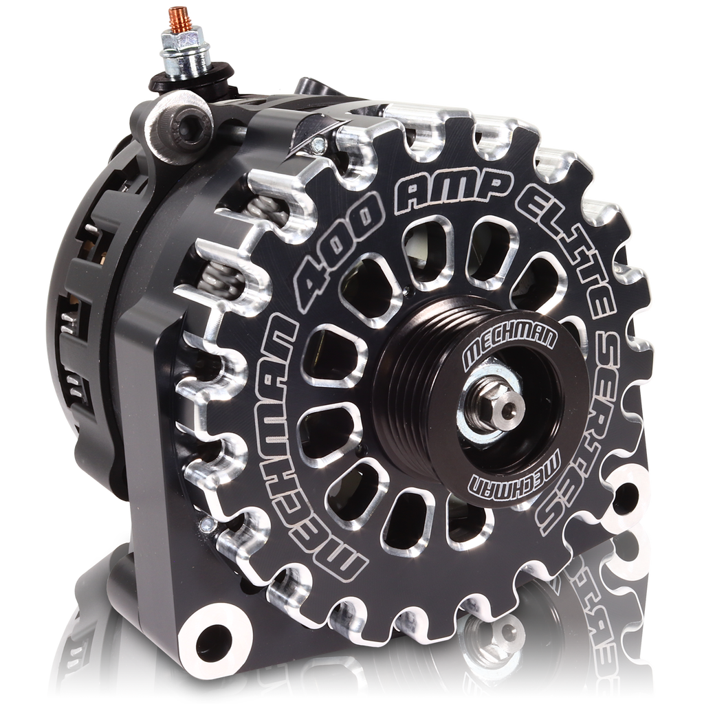 High output 400 Amp Black Billet Alternator for 14-18 GM Silverado Sierra Suburban Tahoe Escalade | B14019400B | by: Mechman @ the lowest price of $699.00