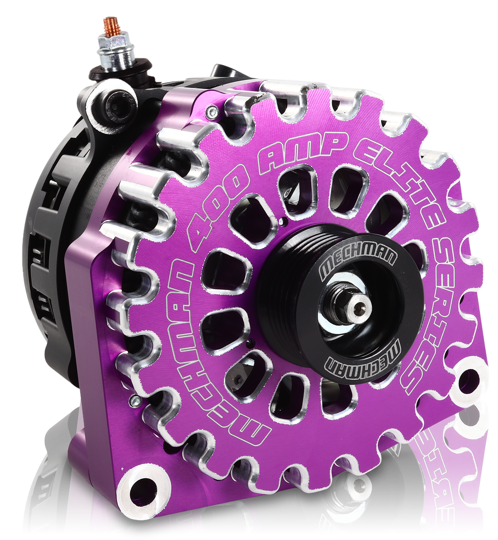 High output 400 Amp Purple Billet Alternator for 14-18 GM Silverado Sierra Suburban Tahoe Escalade | B14019400PU | by: Mechman @ the lowest price of $699.00