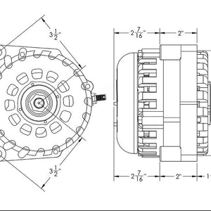 High output 400 Amp Dark Blue Billet Alternator for 14-18 GM Silverado Sierra Suburban Tahoe Escalade | B14019400DB | by: Mechman @ the lowest price of $699.00