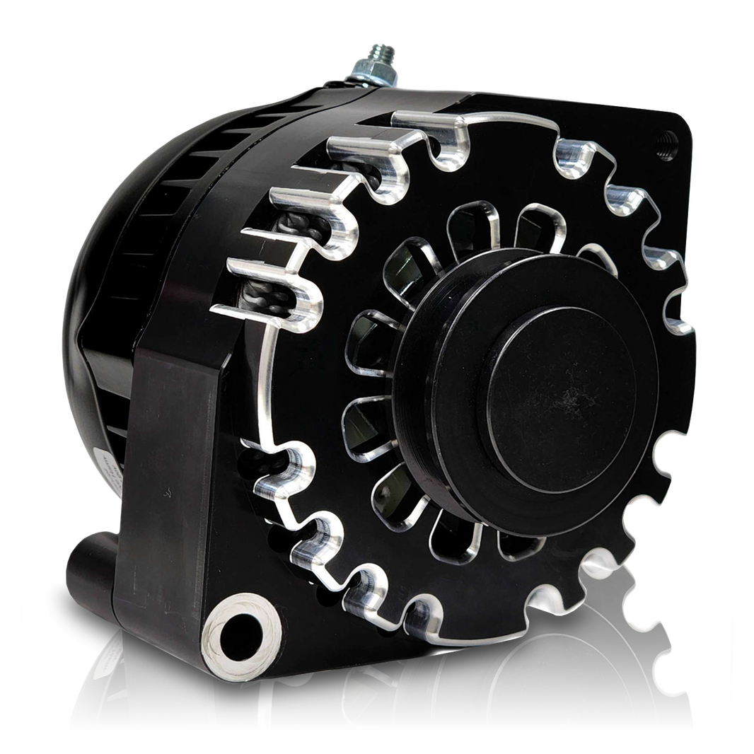 S Series Billet 170a racing alt - Early Ford - Black