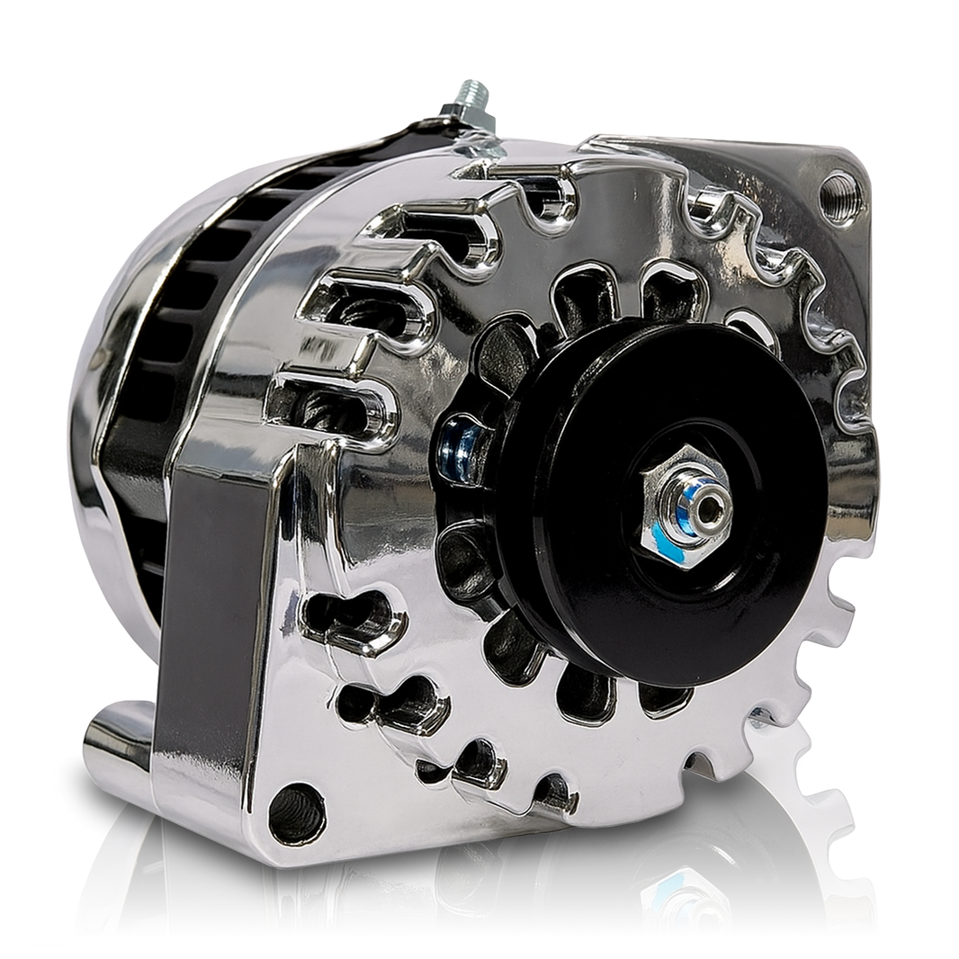 S Series Billet 170a racing alt - Early Ford - 1 wire - Polished