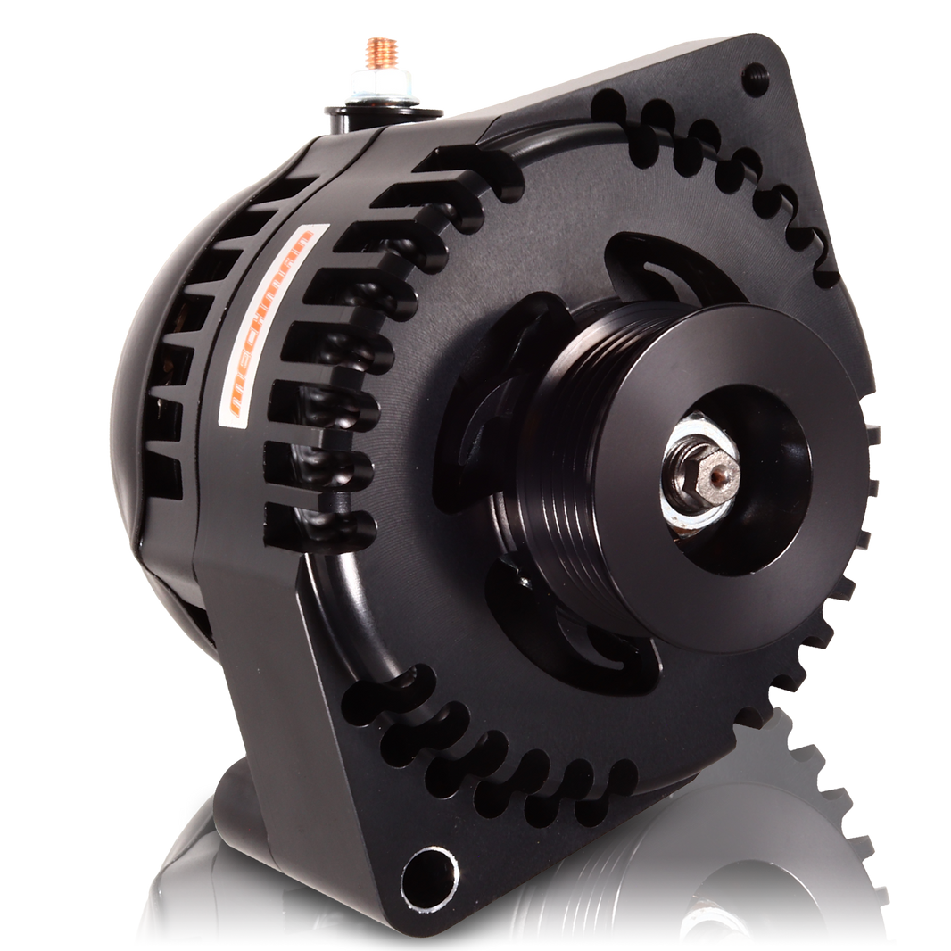 S Series Billet 240A racing alt - 6/12 Ford 6S - Black | B7771240B | by: Mechman @ the lowest price of $549.00