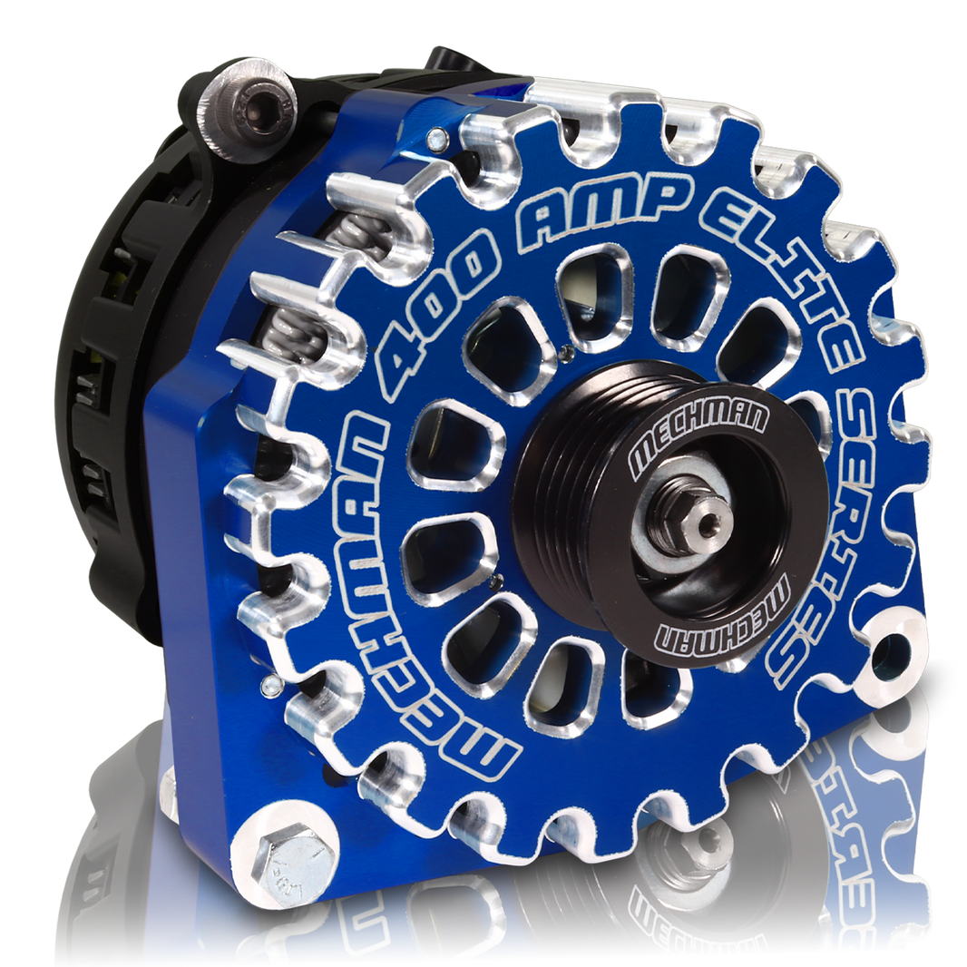 400 amp Elite series alternator for 88-95 GM Truck (Dark Blue)