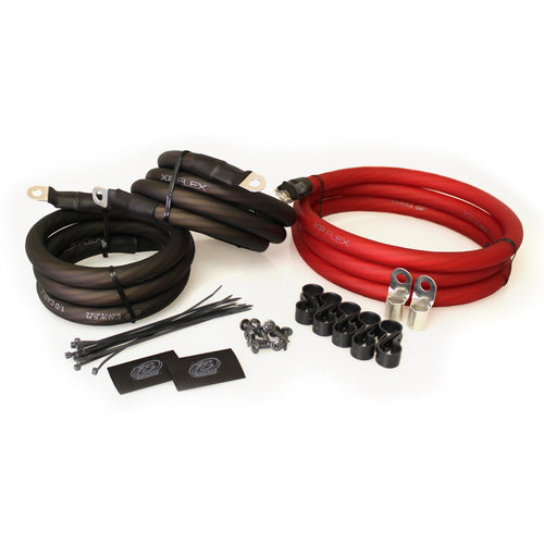 XS Power BIG3-RD Big 3 Wiring Upgrade Kit - 1/0 AWG Red
