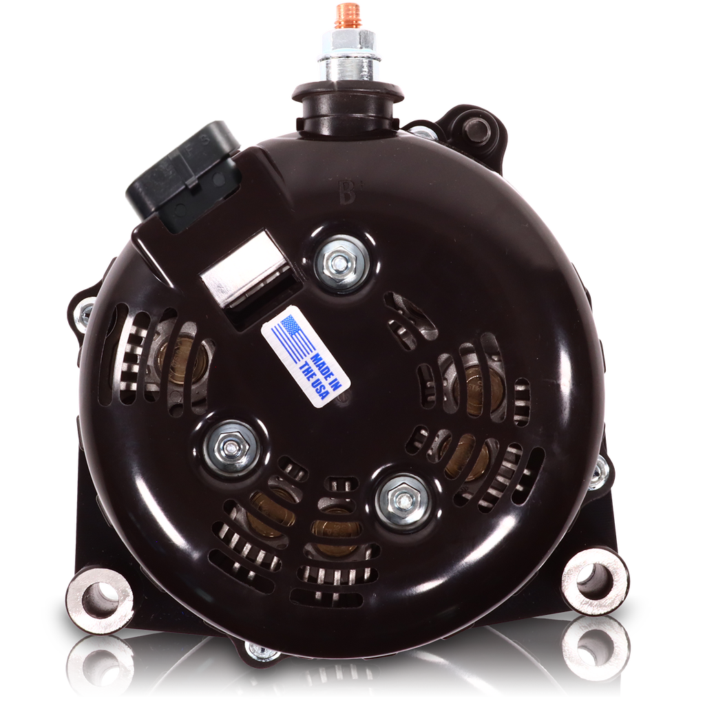 High Output 400A large case BILLET alternator for 2001-2007 GM truck 6.6l Diesel - side output stud - Dark Blue | B11348400DB | by: Mechman @ the lowest price of $699.00
