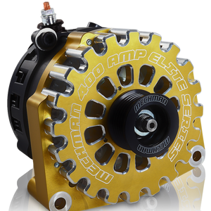High Output 400A large case BILLET alternator for 2001-2007 GM truck 6.6l Diesel - side output stud - GOLD | B11348400GO | by: Mechman @ the lowest price of $699.00