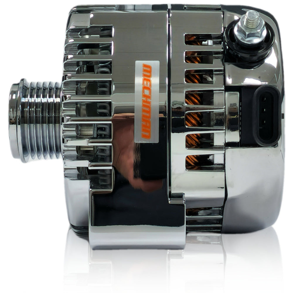 240A racing alternator 88-95 GM truck mount - Chrome | B81657240C | by: Mechman @ the lowest price of $575.00