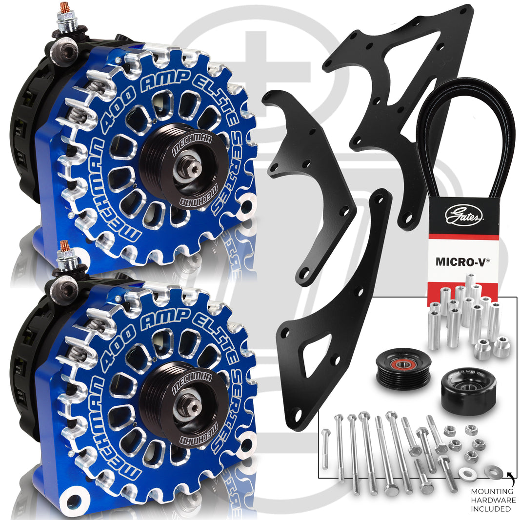 Mechman 800 Amp Blue Dual Alternator Kit for 2014 - 2020 GM Trucks