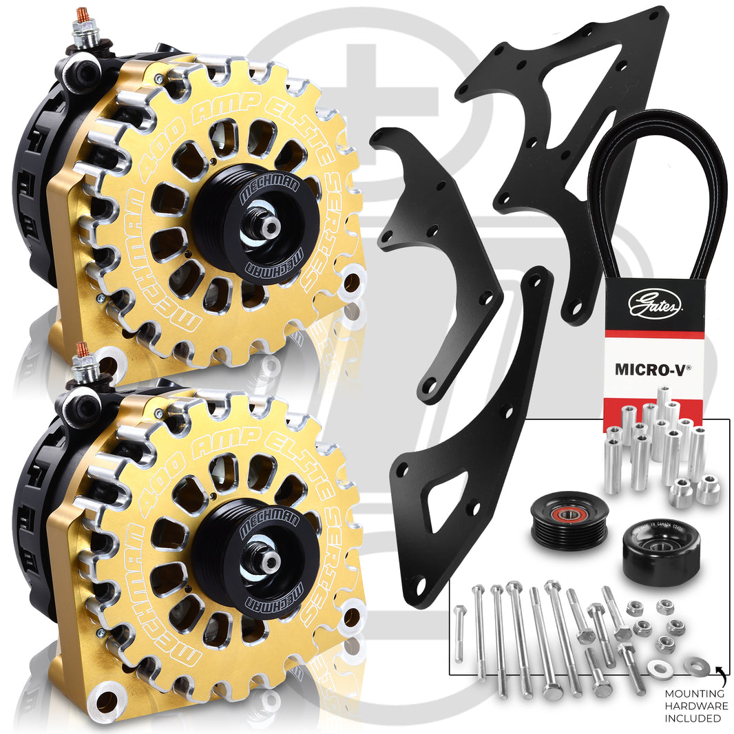 Mechman 800 Amp Gold Dual Alternator Kit for 2014 - 2020 GM Trucks