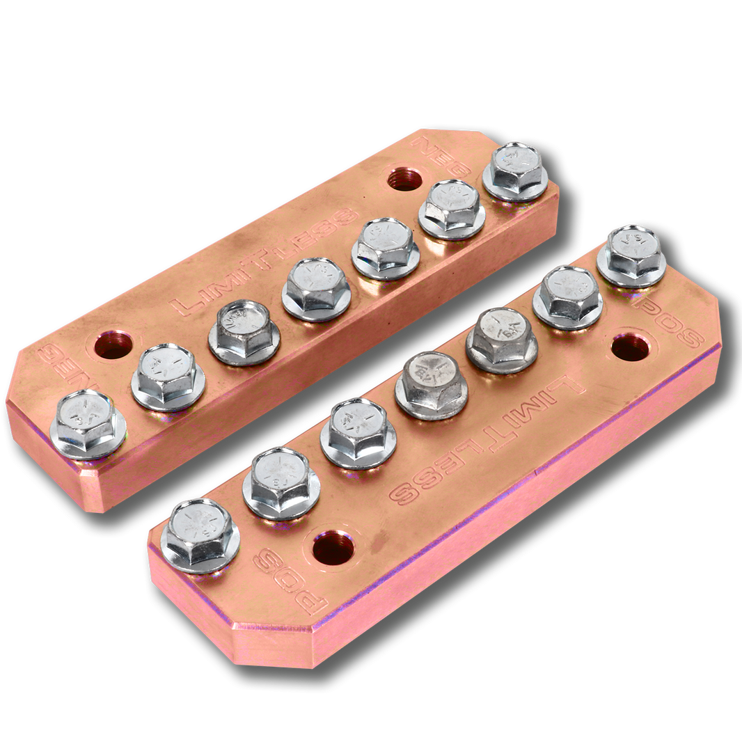 Limitless Lithium Lug style Buss Bars 45AH COPPER | LLC-45AH-BUSSBARS-COPPER | by: Limitless Lithium @ the lowest price of $149.99