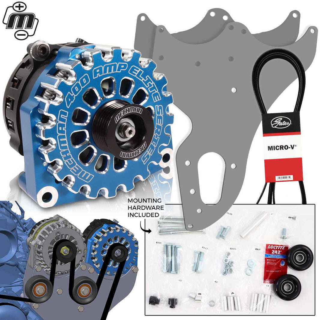 Mechman 400 Amp Blue Dual Alternator Kit for 1999 - 2013 GM Trucks | D202BL | by: Mechman @ the lowest price of $1199.00
