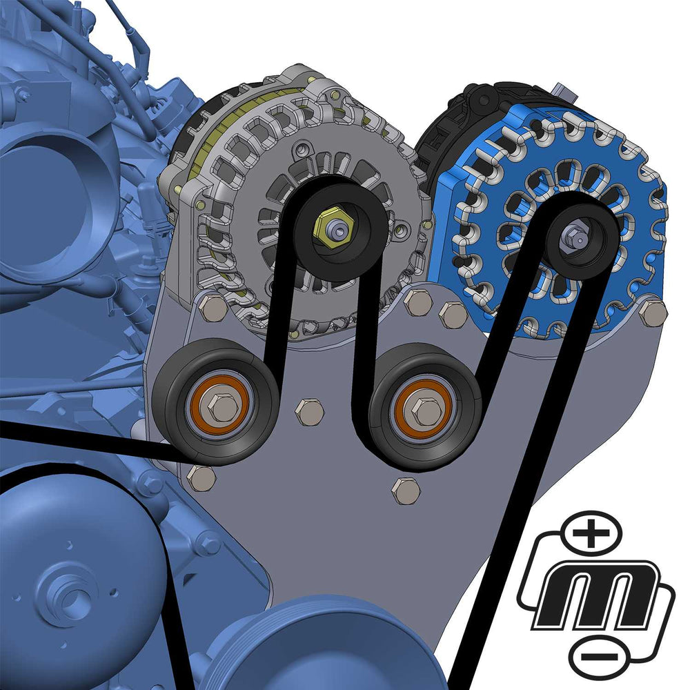 Mechman 400 Amp Blue Dual Alternator Kit for 1999 - 2013 GM Trucks | D202BL | by: Mechman @ the lowest price of $1199.00