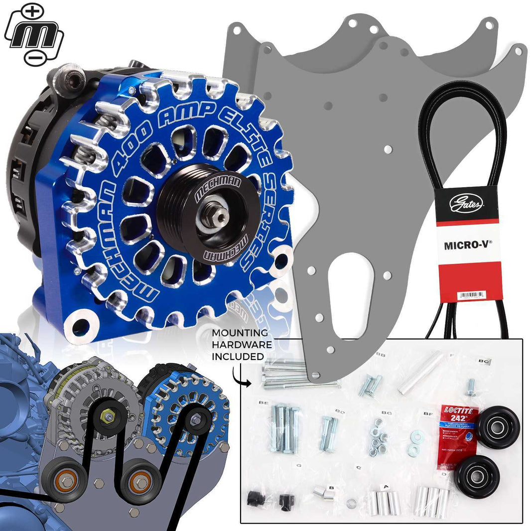 Mechman 400 Amp Dark Blue Dual Alternator Kit for 1999 - 2013 GM Trucks | D202DB | by: Mechman @ the lowest price of $1199.00