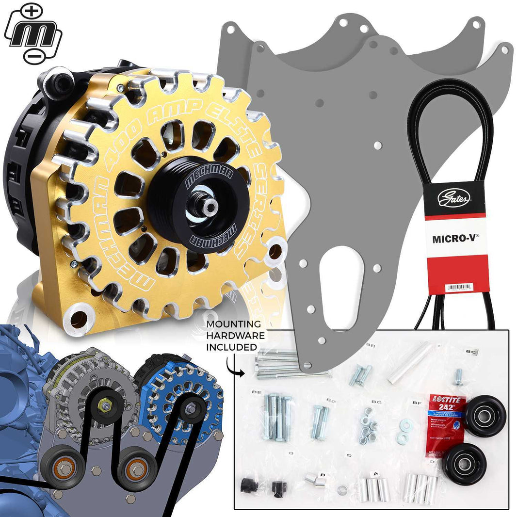 Mechman 400 Amp Gold Dual Alternator Kit for 1999 - 2013 GM Trucks | D202GO | by: Mechman @ the lowest price of $1199.00
