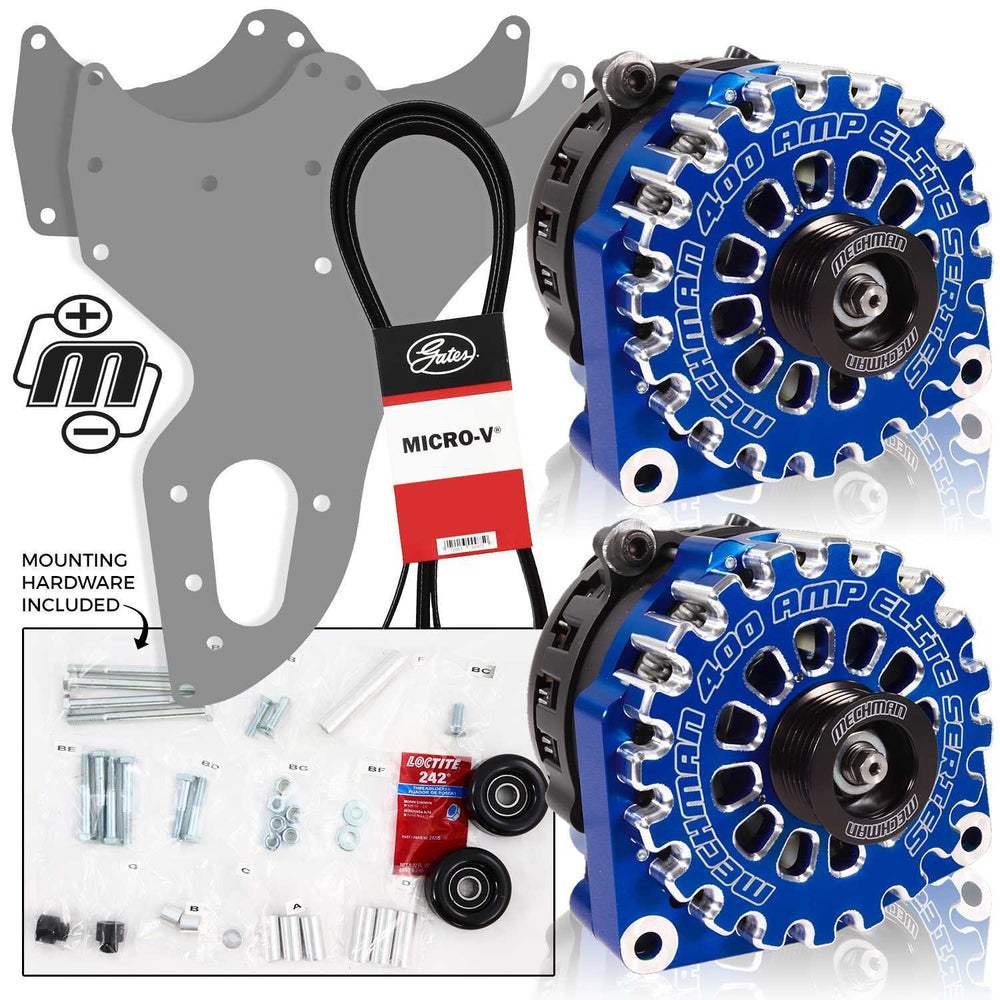 Mechman 800 Amp Dark Blue Dual Alternator Kit for 1999 - 2004 GM Trucks | D201DB | by: Mechman @ the lowest price of $1599.00