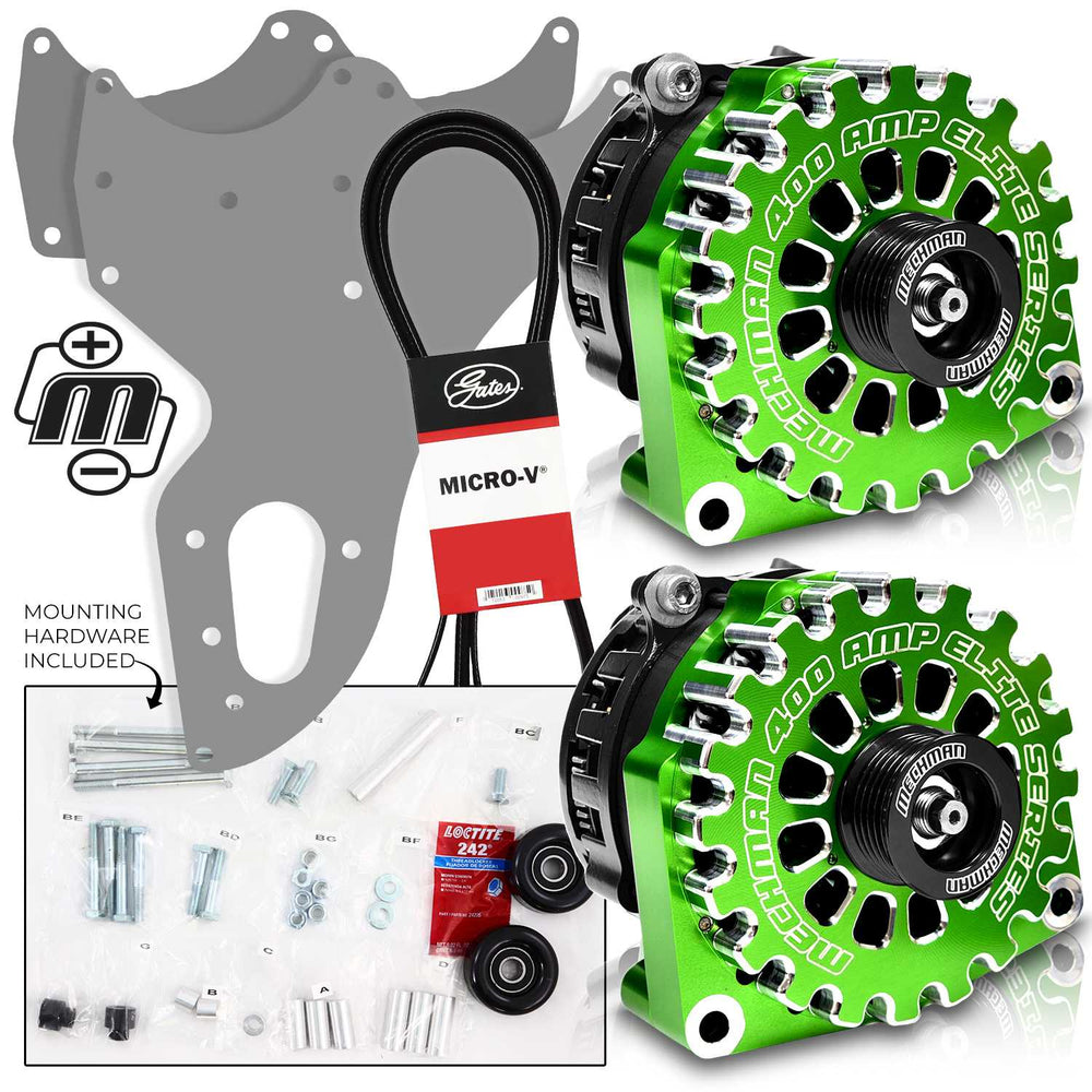Mechman 800 Amp Green Dual Alternator Kit for 1999 - 2004 GM Trucks | D201GR | by: Mechman @ the lowest price of $1599.00
