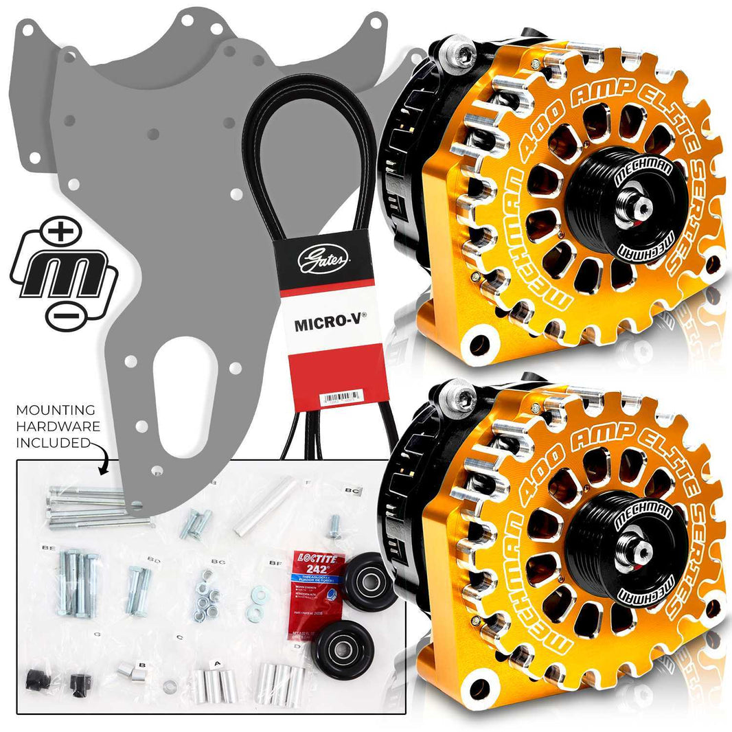 Mechman 800 Amp Orange Dual Alternator Kit for 2005 - 2013 GM Trucks | D205OR | by: Mechman @ the lowest price of $1599.00