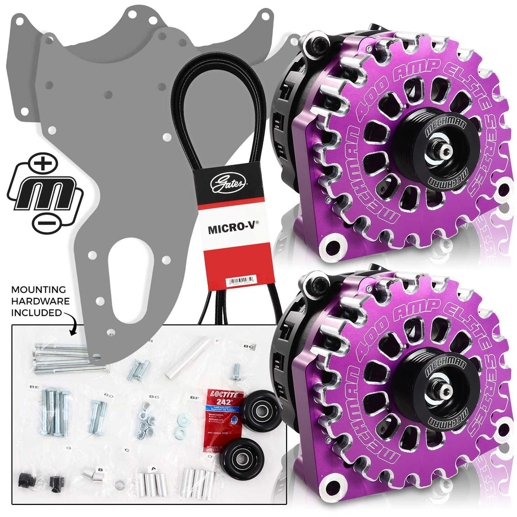 Mechman 800 Amp Purple Dual Alternator Kit for 1999 - 2004 GM Trucks | D201PU | by: Mechman @ the lowest price of $1599.00
