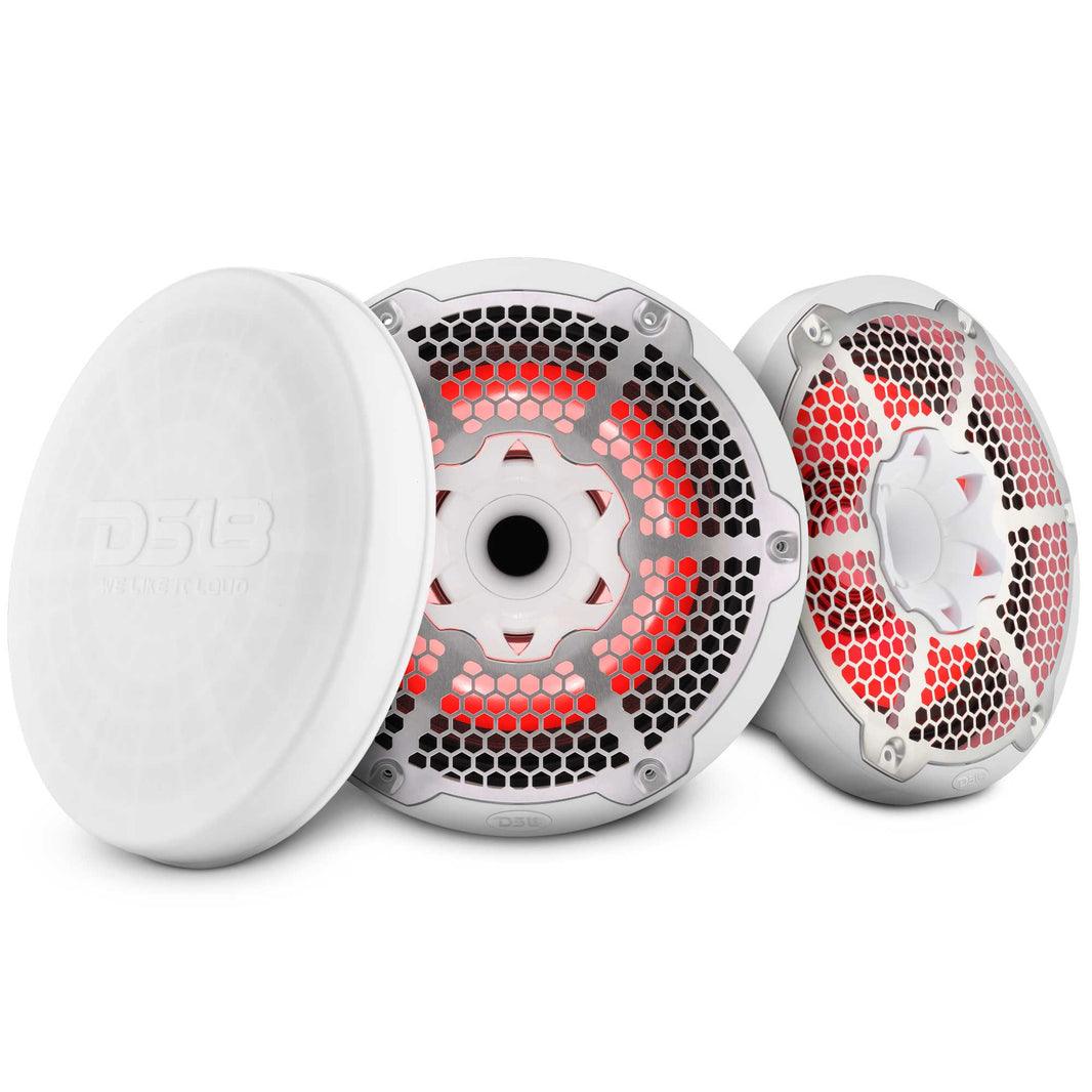 10” Marine 2-Way Hybrid Speaker with RGB LED, Compression Driver and Neodymium Magnet | 450W RMS 4-Ohm