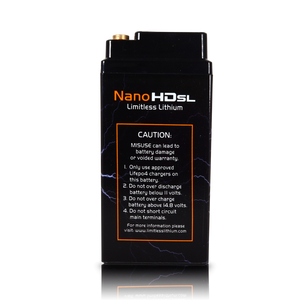 Nano -HD SL 12AH Motorcycle / Power sports Battery (BCI 20 Case) | LL-NSL-12AH | by: Limitless Lithium @ the lowest price of $589.00