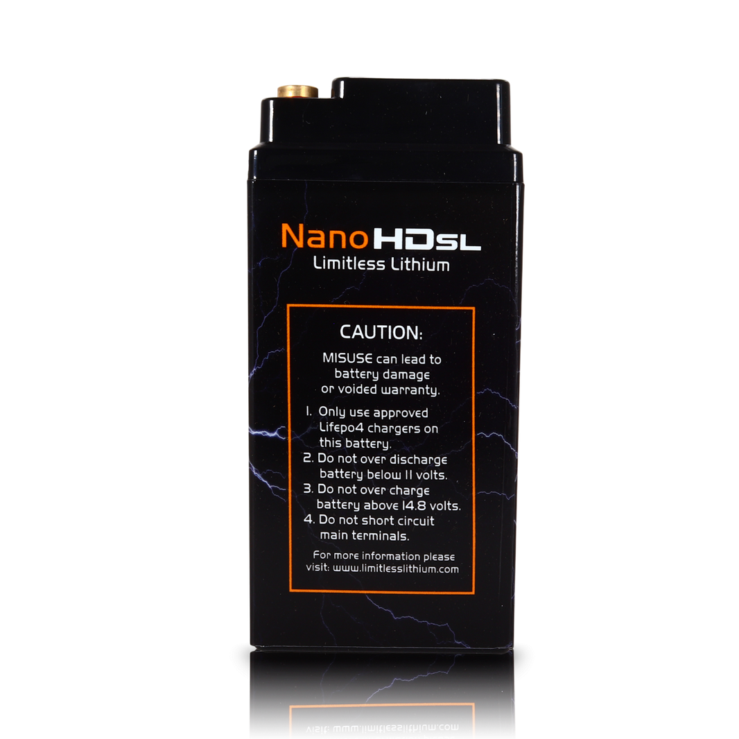 Nano -HD SL 12AH Motorcycle / Power sports Battery (BCI 20 Case) | LL-NSL-12AH | by: Limitless Lithium @ the lowest price of $589.00