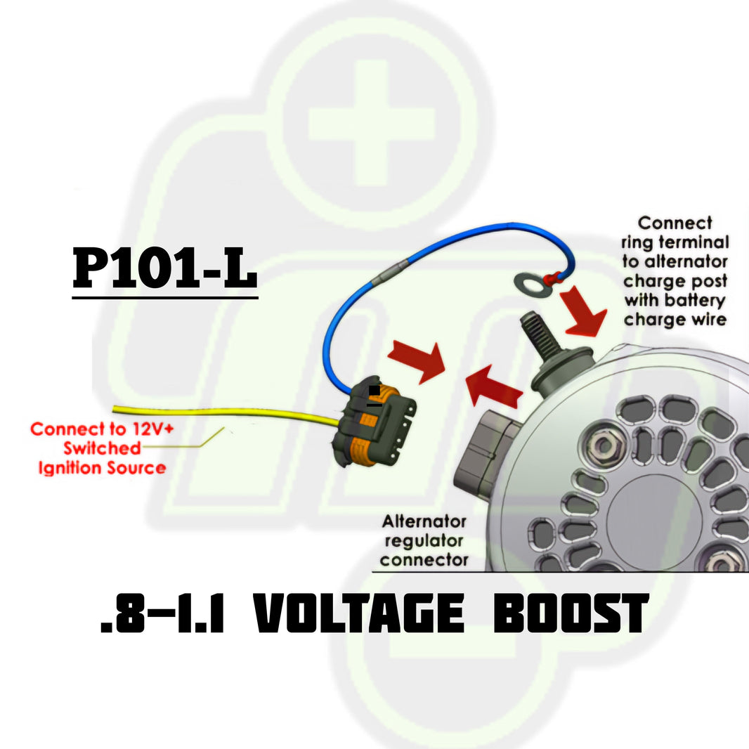 P101-L Voltage boost harness for GM 4 pin regulators for a 1 volt increase for Lithium batteries | P101-L | by: Mechman @ the lowest price of $29.00