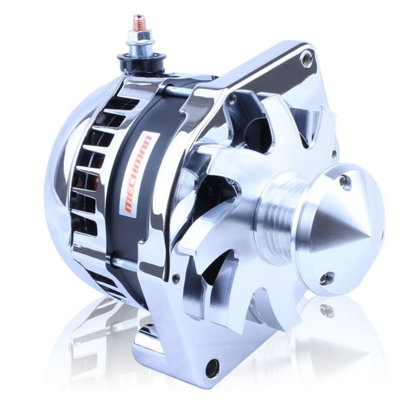 320 amp GM one wire alternator (12SI bolt pattern) with March Pulley /Fan - Polished | B7294320P-M175 | by: Mechman @ the lowest price of $699.00