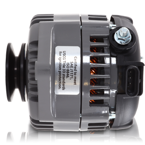 REVERSE ROTATION Marine 170-amp high output alternator for Ski / Wake Board Boats with 12SI 6.61 inch bolt pattern - V-Belt Pulley | M7127170-R | by: Mechman @ the lowest price of $669.00