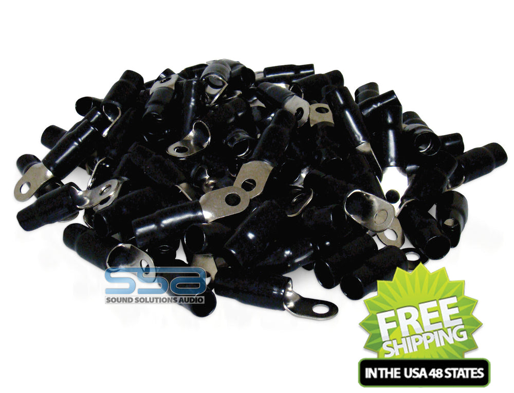 XP FLEX 0 AWG 100PK 8.5mm Ring Terminals Black Boot | RT0S-BK-100PK | by: XS Power @ the lowest price of $89.99