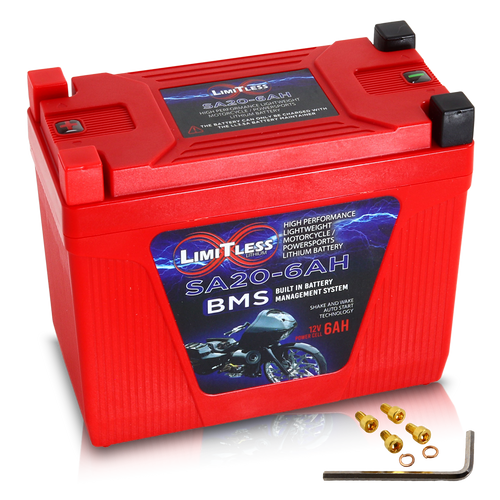 Shake Awake 20 Case 6Ah Smart Motorcycle battery - YES