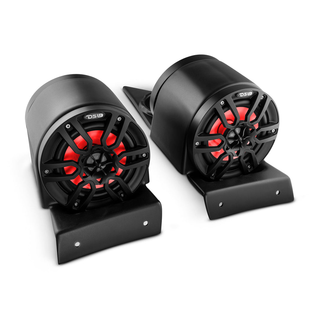 Polaris Slingshot Headrest 4 x 6.5" Enclosure With 4 x NXL-6/BK | 2015 - Current