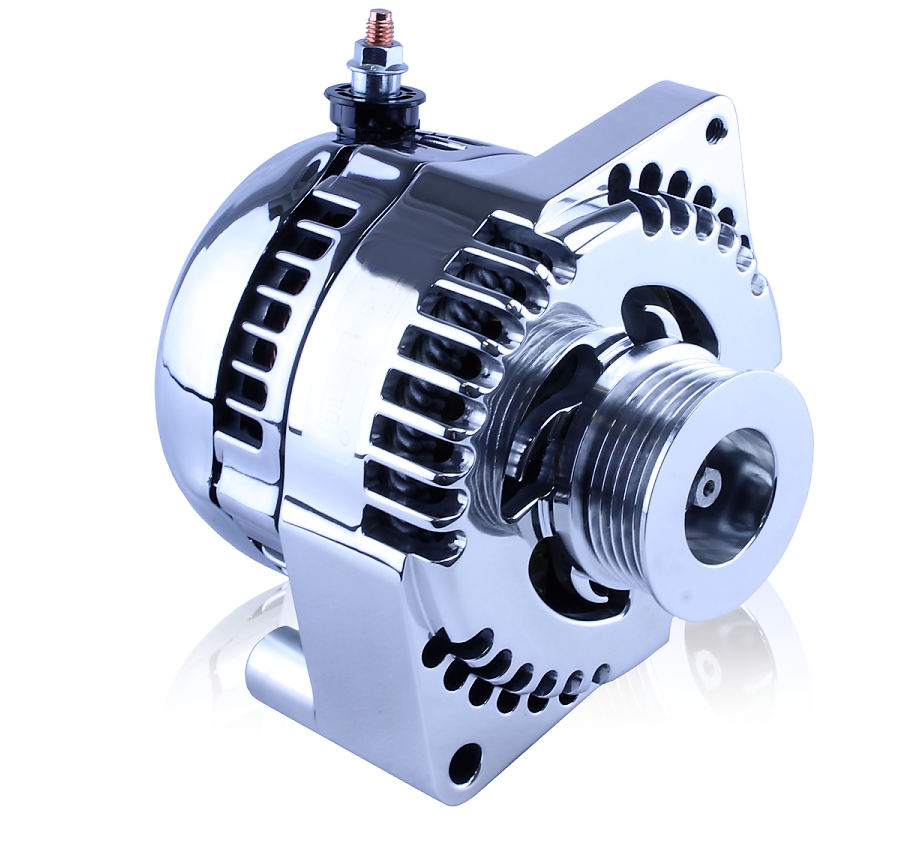 S Series Billet 240A racing alt - 6/12 Ford 6S - Chrome | B7771240C | by: Mechman @ the lowest price of $599.00