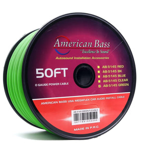 1/0 Gauge Mega Flex Power Cable 25/50ft Roll