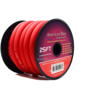 1/0 Gauge Mega Flex Power Cable 25/50ft Roll - Black / 25ft