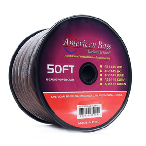 1/0 Gauge Mega Flex Power Cable 25/50ft Roll