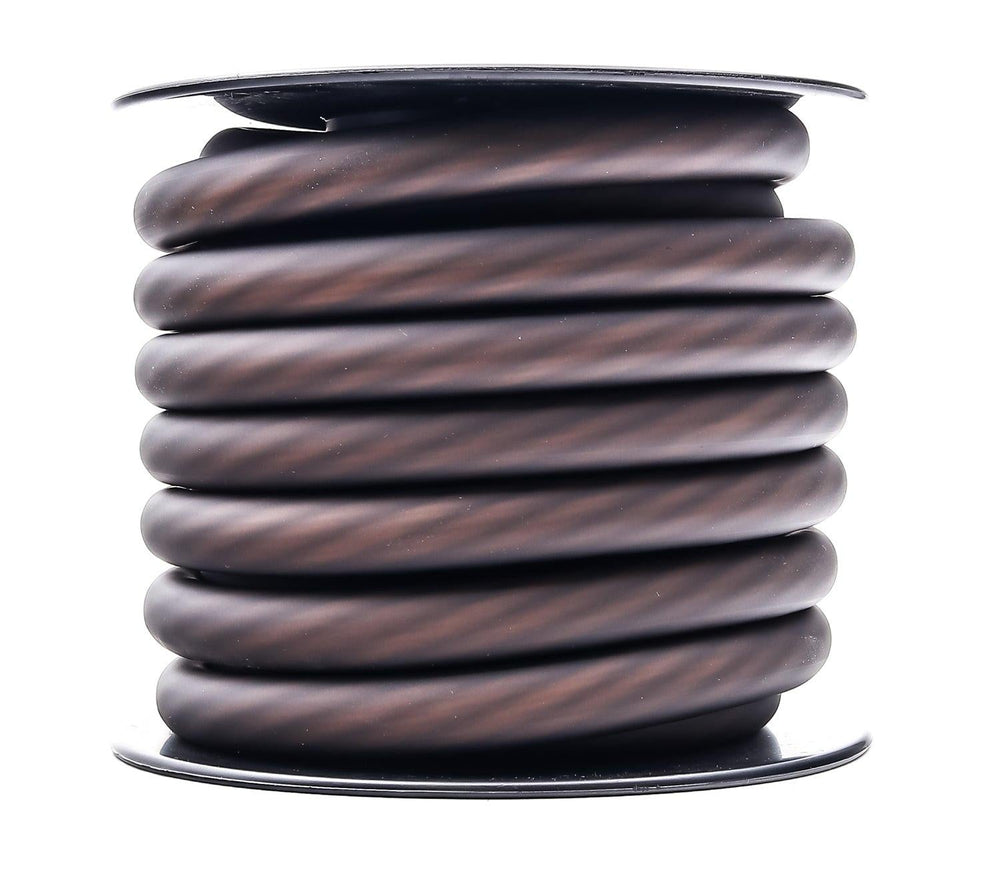 1/0 Gauge Mega Flex Power Cable 25/50ft Roll - Black / 25ft