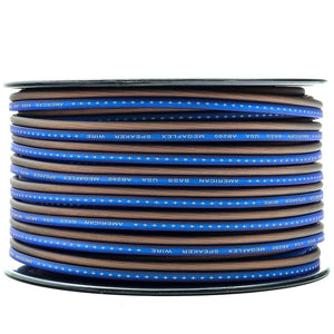 12 Gauge Megaflex Speaker Wire 100ft Spool - Blue and Black