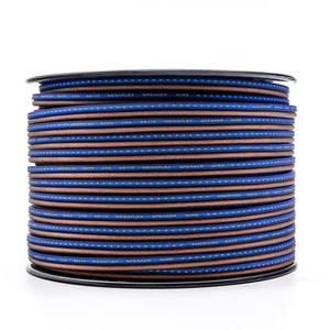 14 Gauge Mega Flex Speaker Wire 200ft Roll - Blue and Black