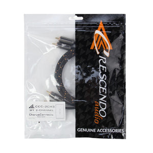 CRESCENDO AUDIO | CHORUSCONNECTS AUDIOPHILE GRADE 2CHANNEL RCA CABLE - 3FT